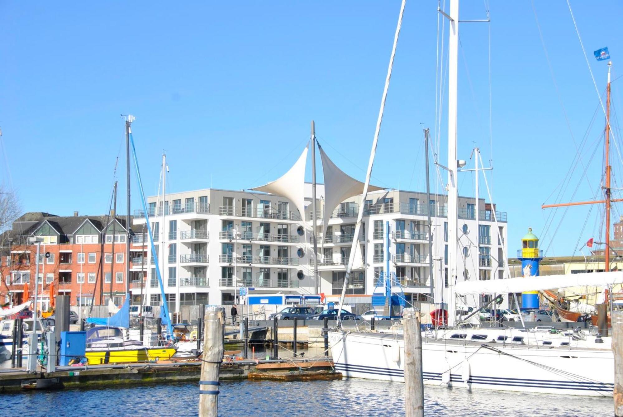 Apartment 42 "Segler", Mit Sauna, Blickrichtung Offene See Eckernförde Kültér fotó